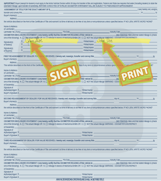 texas duplicate title application